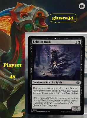 Magic Playset - 4x Echo of Dusk - Common - The Lost Caverns of Ixalan - EN/NM