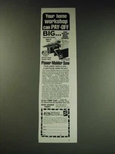 1987 Foley-Belsaw Planer Molder Saw Ad - Your home workshop can pay-off Big