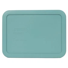 Pyrex 7210-PC Turquoise Rectangle 3 Cup Storage Lid Cover for Glass Dish