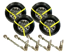 Ratchet Tie Down Lasso Strap 2" x 8 FT Grade 70 Grab Hook Eye Protection USA 