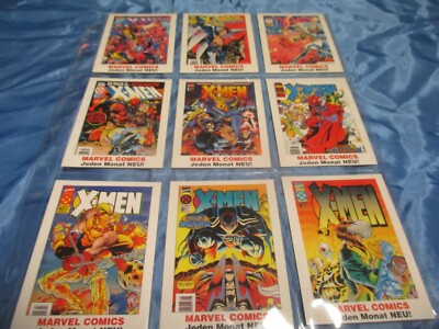 X-MEN , Börsen - Karten Set , Werbung 1998 , Marvel Comics , Rarität , Cards 47