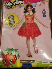 Shopkins Strawberry Kiss Child's Costume Medium Med M 7 8 Cosplay Halloween