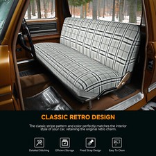 Gray Saddle Blanket Bench Seat Covers Full Size For Chevy Gmc 1960-1998 Trunk Gray Saddle Blanket Bench Seat Covers Full Size For Chevy Gmc 1960-1998 Trunk