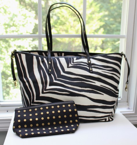 kate spade zebra tote