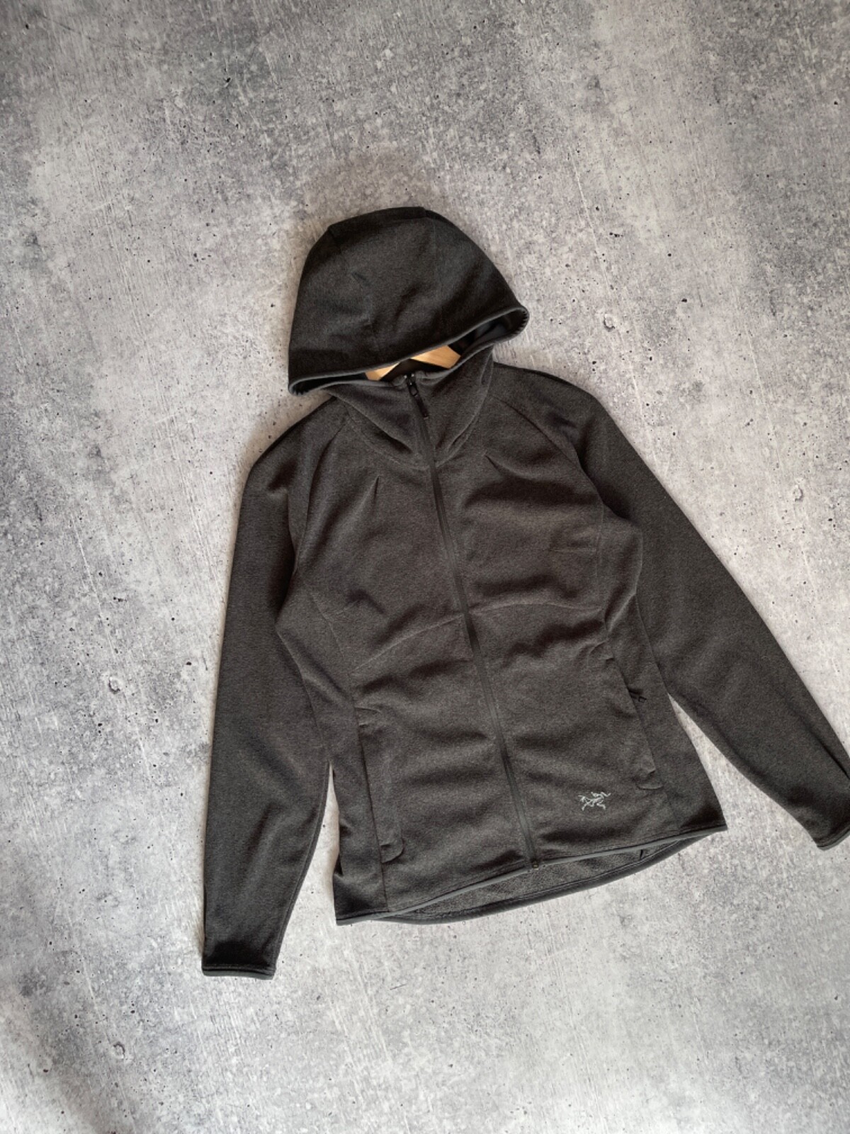 ARC'TERYX Arcteryx Giacca con Cappuccio Donna Taglia M Covert Polartec Grigio