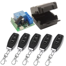433Mhz Universal Wireless Remote Control Switch DC 12V 1CH RF Relay Receiver ...