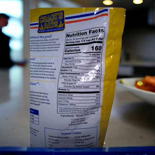 Coach's Oats 100 Whole Grain Oatmeal 3 Pound BB 09/24 eBay