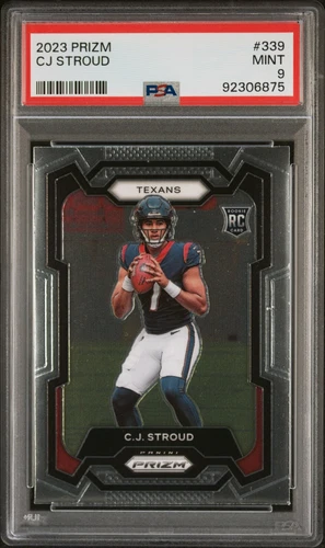 2023 Prizm CJ Stroud Rookie #339 PSA 9 Texans