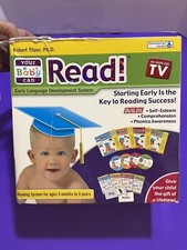 Your Baby Can Read Dr. Robert Titzer 4-DVDs 19 Sliding Word Cards Books 1-4