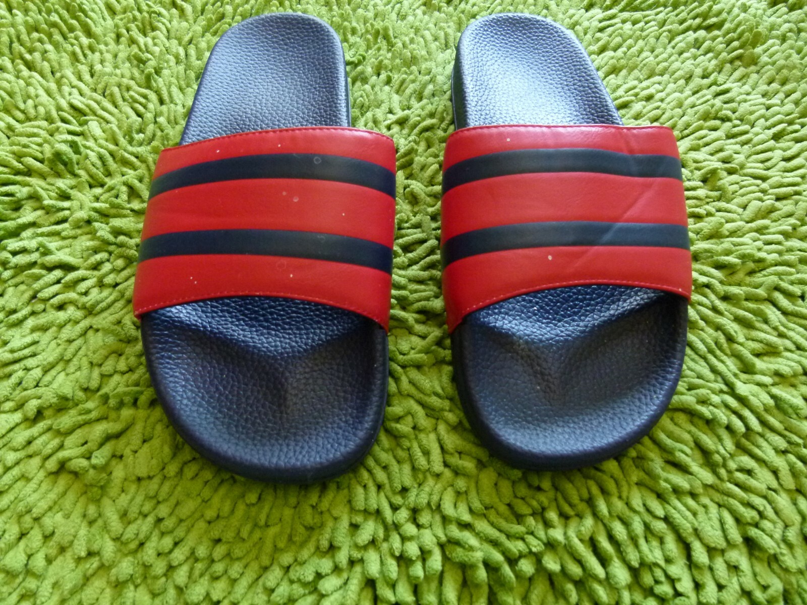 Men's Slides Sandals Striped Navy / Red 
