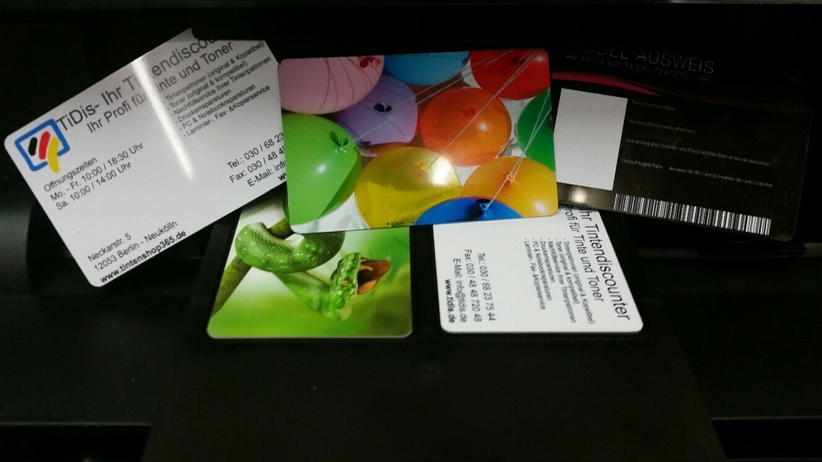 PVC Kartendrucker Set - Druck Deine Eigenen Ausweise & Kundenkarten In Fotoqualität
