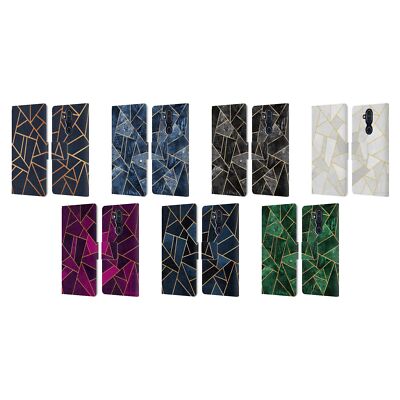ELISABETH FREDRIKSSON STONE COLLECTION LEATHER BOOK WALLET CASE FOR NOKIA PHONES