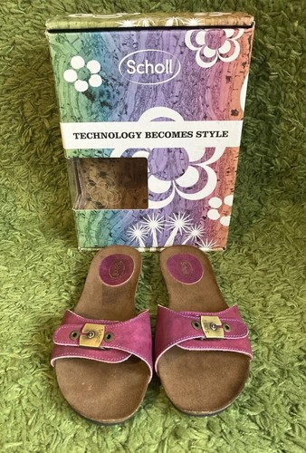 SCHOLL : Bahama BioPrint Leather Fuchsia Sandals : U.K. 5 / EU 38 - Boxed - 第 6/11 張圖片