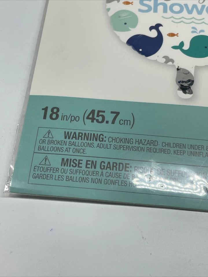 Lil Spout Blue - Baby Whale -Mylar Balloon New - Image 3 of 4