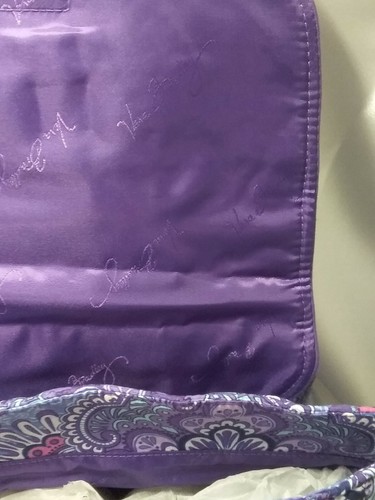 Vera Bradley's DRAWSTRING BACKPACK in LILAC TAPESTRY Pattern Purples, Floral NWT - Picture 6 of 12