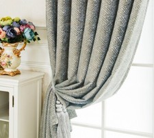 W200xH270cm 2 panels Modern Curtain 80%Blackout Chenille Curtains
