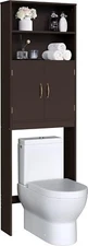 Over The Toilet Storage, Taller Bathroom Organizer Space-Saving Storage Cabinet 