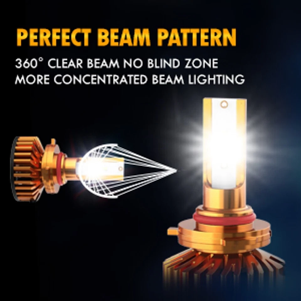 Combo bombillas LED de haz alto bajo para GMC K1500 K2500 Suburban 9005 9006 Foto 4 de 4