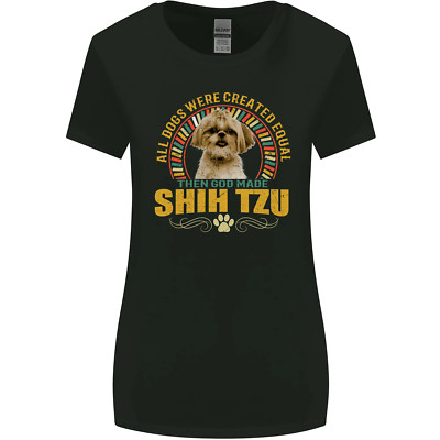 Eine Shih Tzu Hund Damen Weit Geschnittene Maglietta