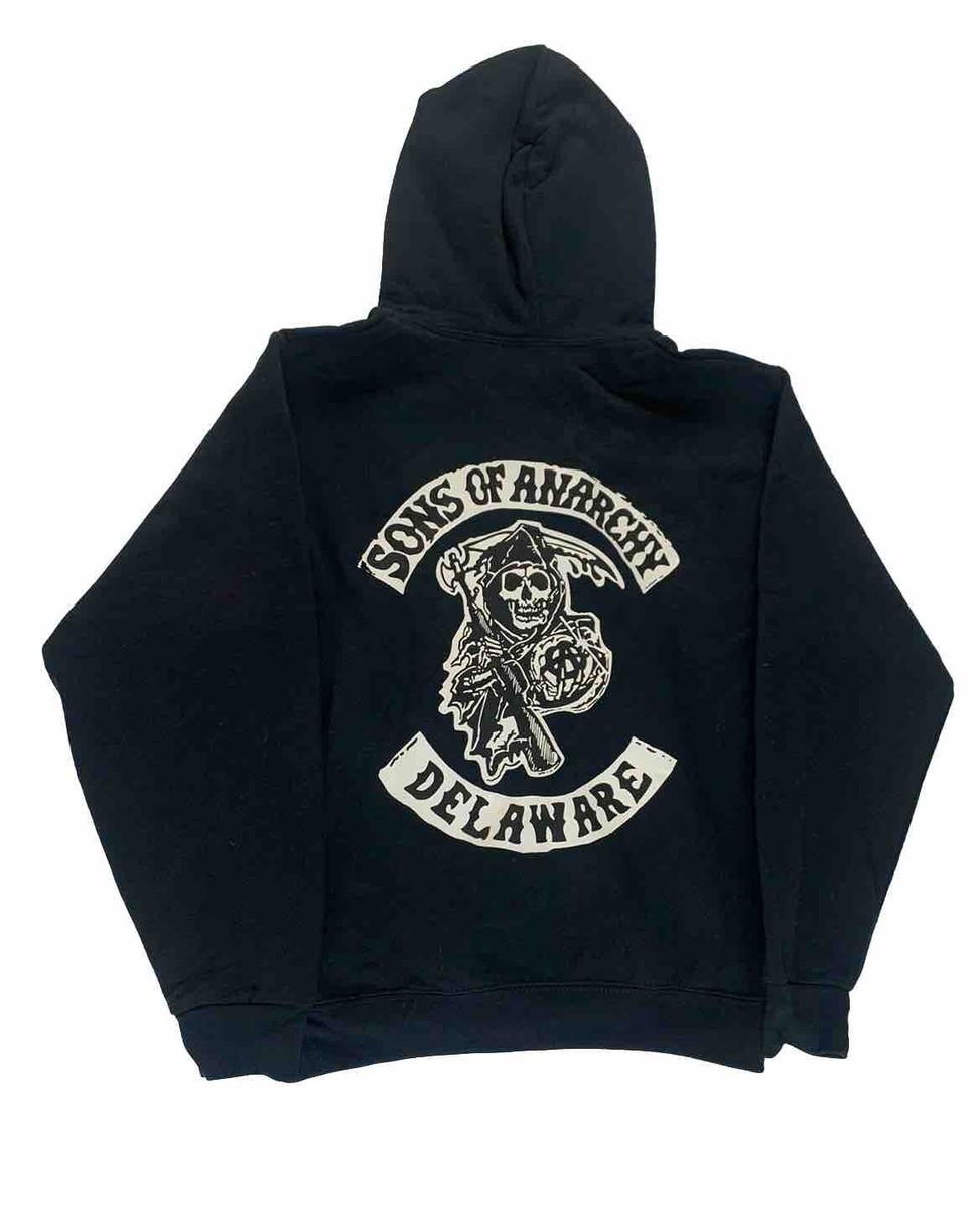 Sons Of Anarchy Hoodie Mens Small DELAWARE S Sweatshirt eBay