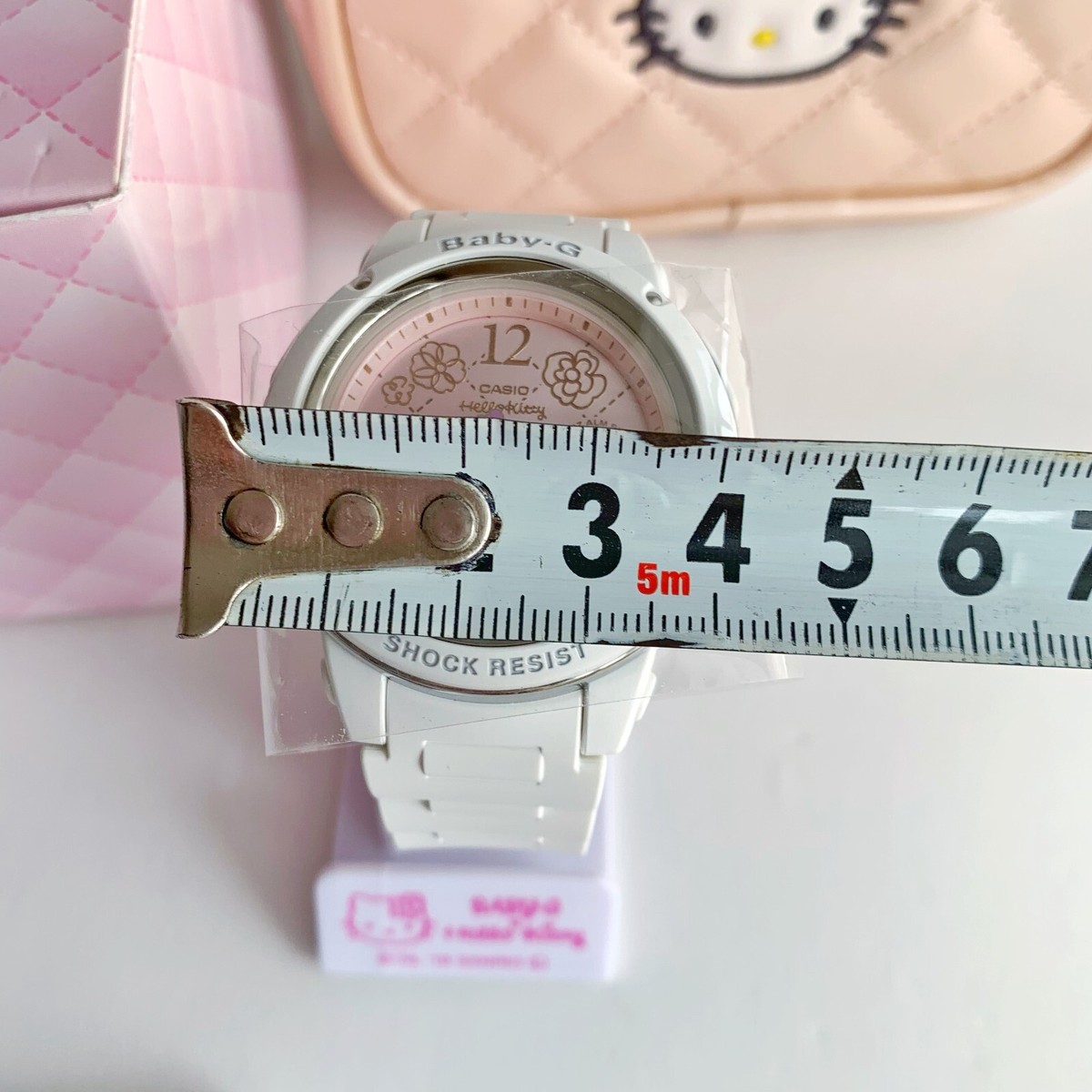 Casio Baby-g Quartz Analog Watch White Hello kitty 45th