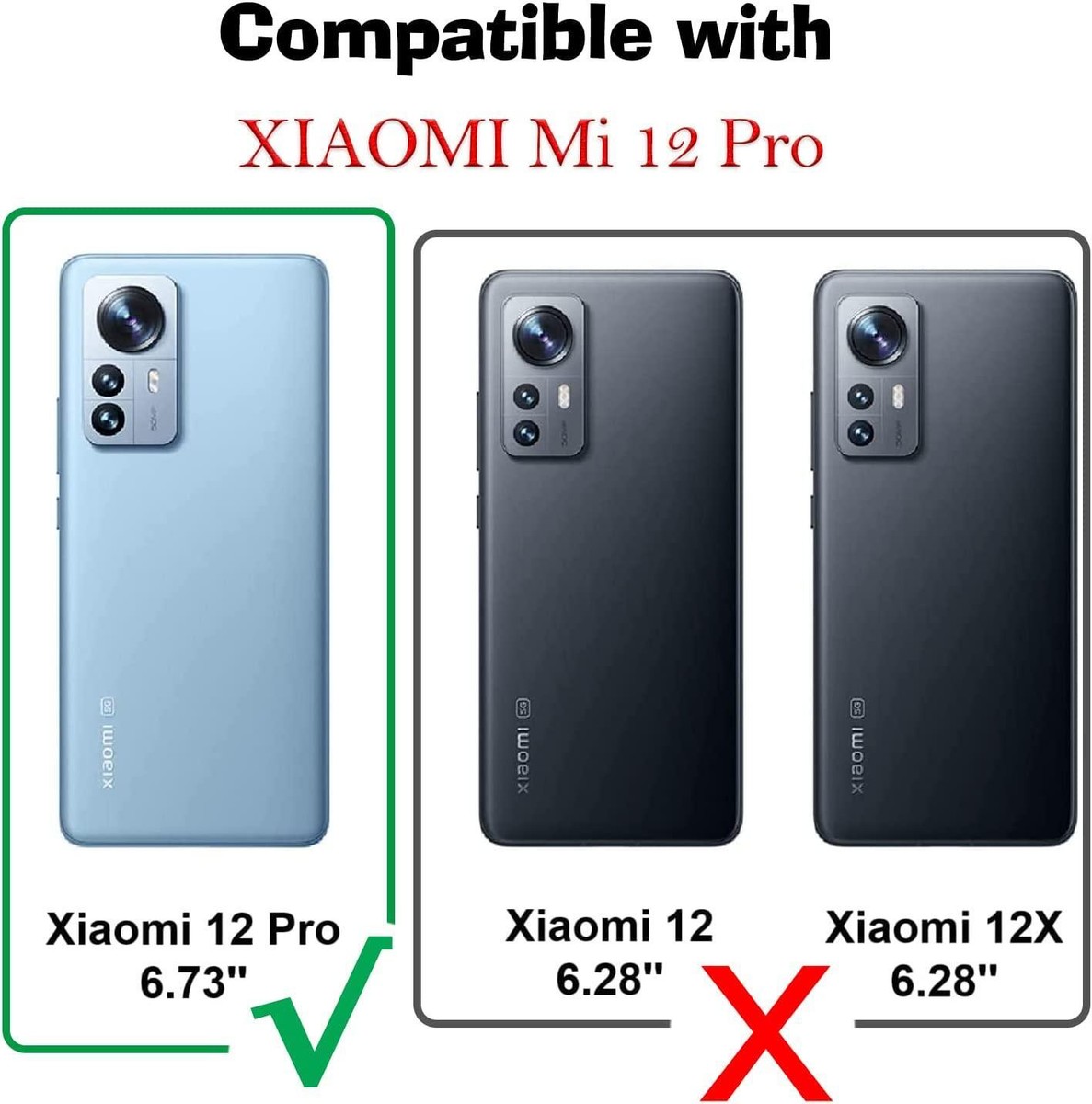 Cover Compatibile con Xiaomi Mi 12 PRO, Custodia Grado Militare