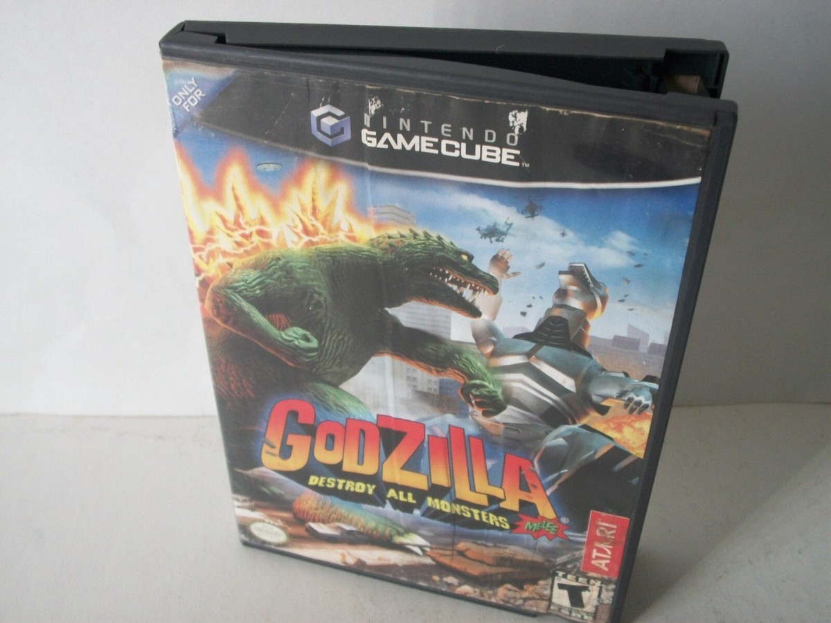 Nintendo GameCube Fighting Games Lot Godzilla Monsters Melee
