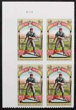 US Take Me Out To The Ball Game 42c Stamp Plate Block of 4 Scott #4341