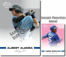 JORGE BONIFACIO 2012 Leaf Rize Mini PINK Blank Back RC 1/1