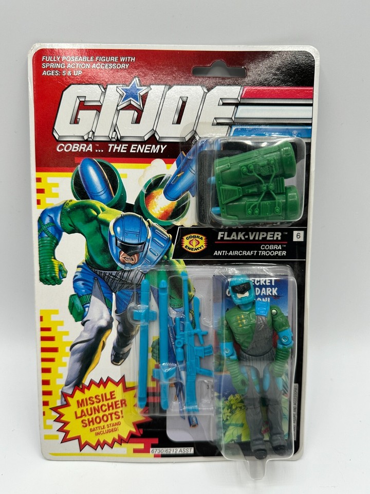 GI Joe Cobra FlakViper MOC figure in acrylic case vintage 1991 eBay
