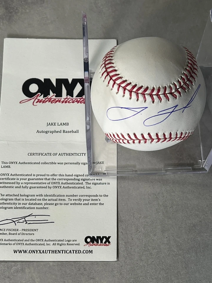 Jake Lamb Signed Official MLB Baseball Diamondbacks Giants Auto Onyx JSA Cert - Image 3 of 4