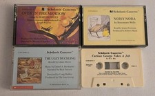 Scholastic Cassette Lot Over The Meadow Ugly Duckling Noisy Nora Curious George