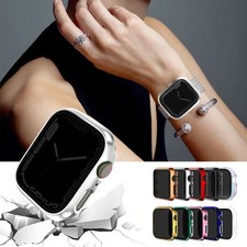 For Apple Watch Case Cover Privacy Tempered Glass Screen Protector Series 11 10