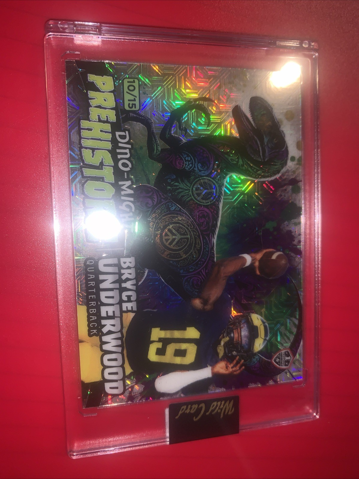 2024 Wild Card Prehistoric Rookie Raptor 10/15 Bryce Underwood 