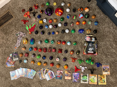 Bakugan Brawlers Lot 100+ Figures 50+ Cards and Tokens