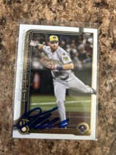 Oliver Dunn Signed 2025 Topps Update Auto Milwaukee Brewers # US169