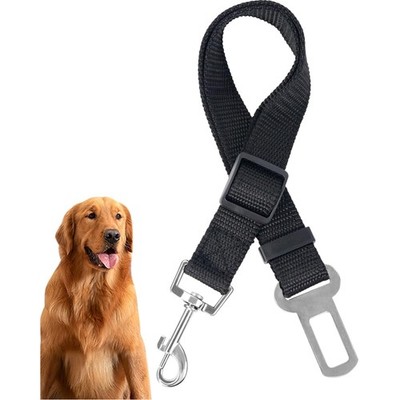 Universal Dog Safety Belt 1 Piece Anti Tear Adjustable Black