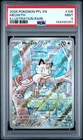 2025 POKEMON PFL EN-PHANTASMAL FLAMES ILLUSTRATION RARE #106 MEOWTH PSA 9