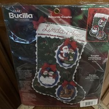 Bucilla Romantic Couples Felt Stocking Kit 85012 2003 New/Unopened