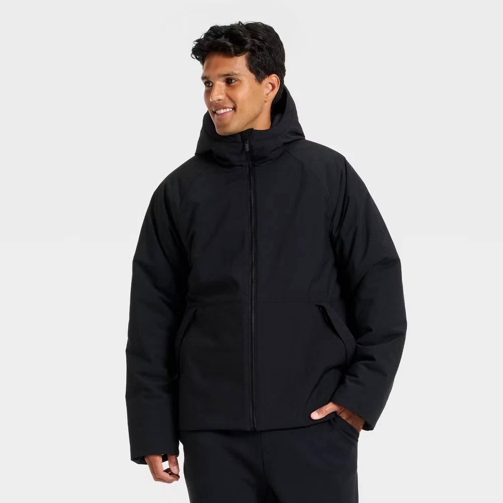 Men Winter Jacket - All In Motion Black XL