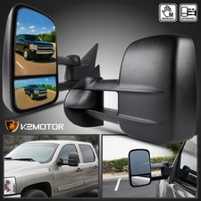 Fits 2007-2014 Chevy Silverado Gmc Sierra 1500 Manual Extend Towing Mirrors Pair Fits 2007-2014 Chevy Silverado Gmc Sierra 1500 Manual Extend Towing Mirrors Pair