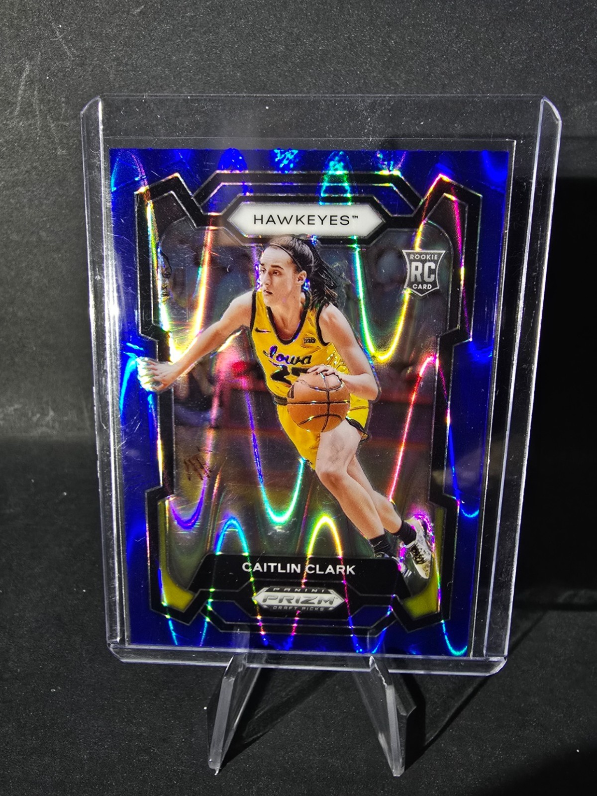 2024 Panini Prizm Draft Picks - Caitlin Clark #57 Blue Seismic Prizm /149 (RC)