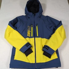 Thirty Two Stevens X Lashed Insulated Snowboard Jacket Men's Large Yellow Blue