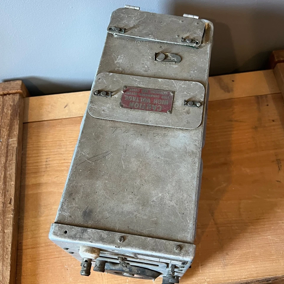 Sintonizador de antena eléctrica occidental Signal Corps BC-457-A radio militar Segunda Guerra Mundial sin probar Foto 4 de 4