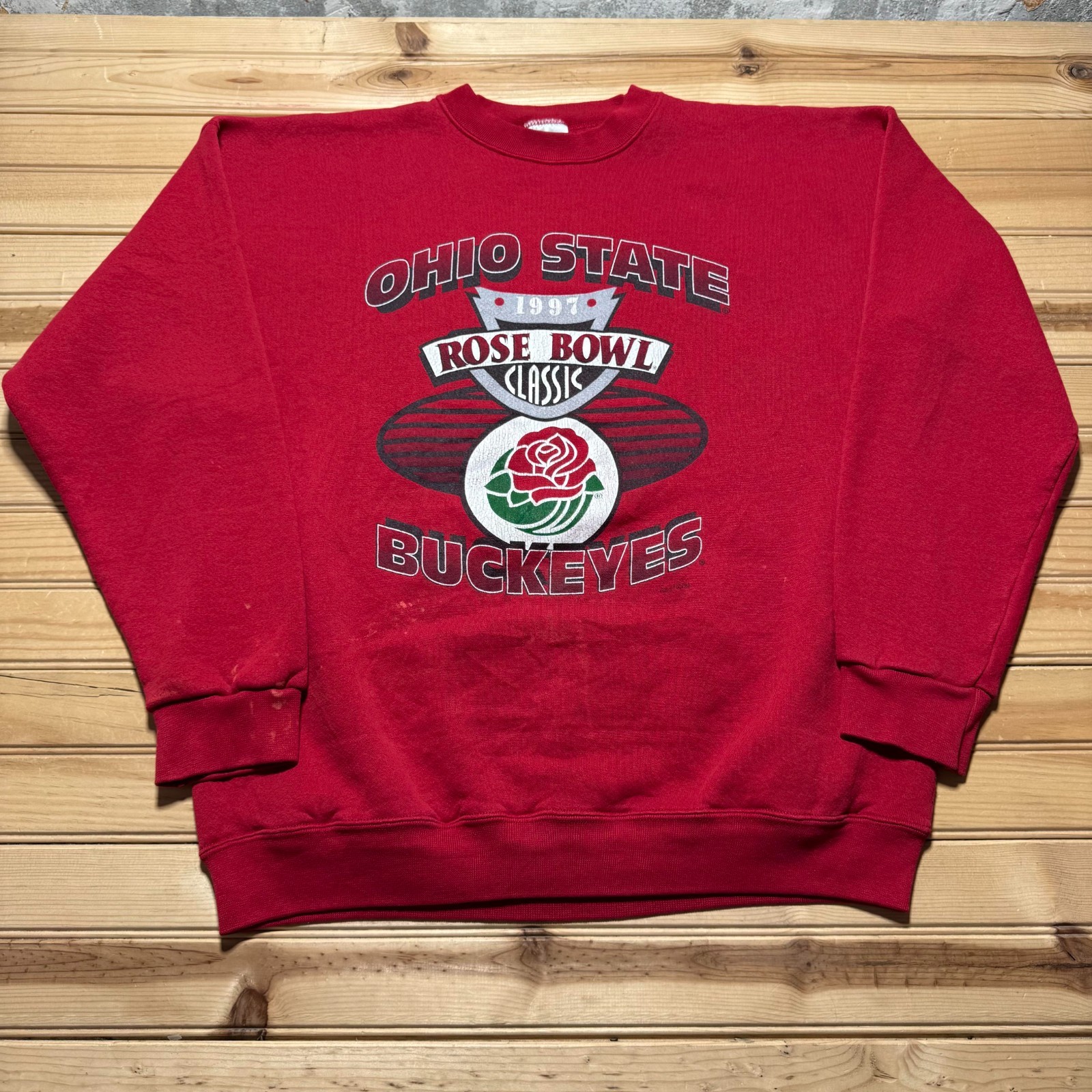 Vintage 1997 Ohio State Buckeyes Rose Bowl Classic Sweatshirt USA Made - Size XL