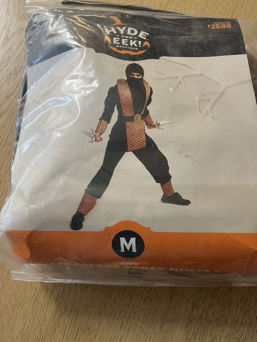 Disfraz De Ninja Negro Para Adulto Atosa – Camiseta, Capucha, Pañuelo, Cinturón Y Pantalón, Talla M-L