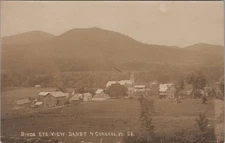 Danby Four Corners Vermont Bird's Eye View 1910s RPPC Photo Postcard