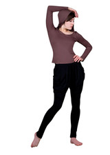 NWT Sansha dance "Priscilla" Womens Grey Long Sleeve Hoodie Size Large/Sansha 5