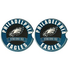 Fan Creations Philadelphia Eagles Set of 2 Car 2.5 inches, Team Color