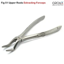 Oroax Fig 51 Dental Upper Roots Extraction Forceps Surgical Tooth Removing Tools